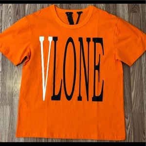 Orange black white Staple Tee